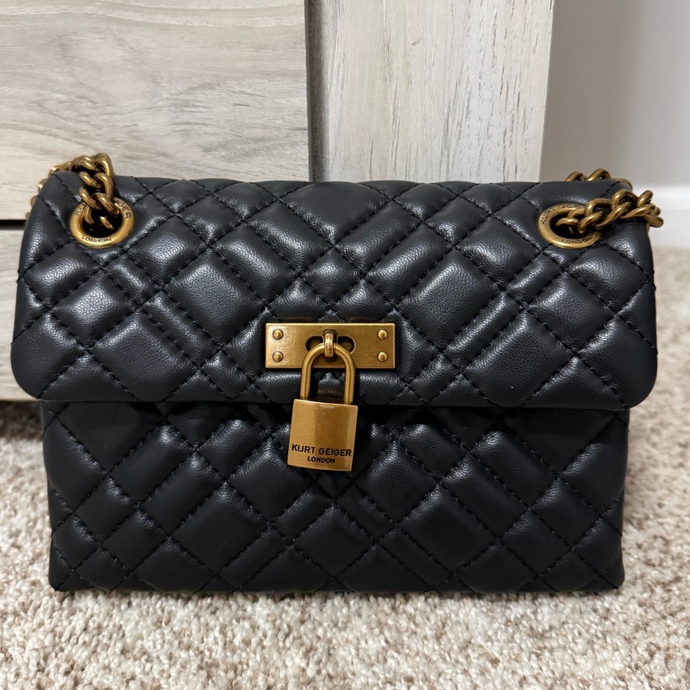 Kurt Geiger Mini Brixton Lock Leather Convertible shoulder bag